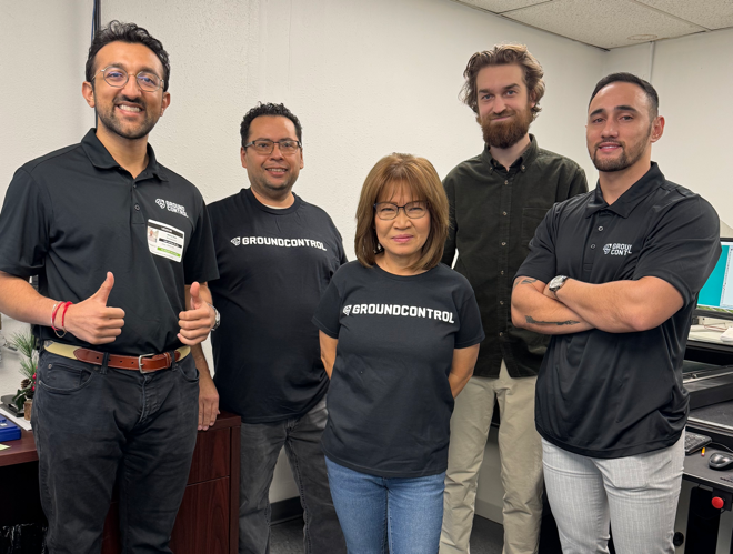 GroundControl team in the office